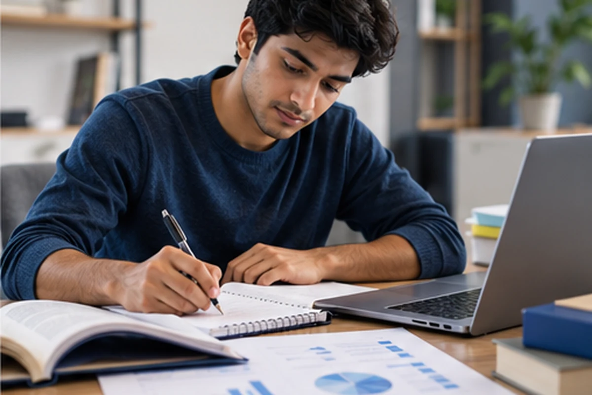 Student preparing quantitative skills for graduate admissions tests